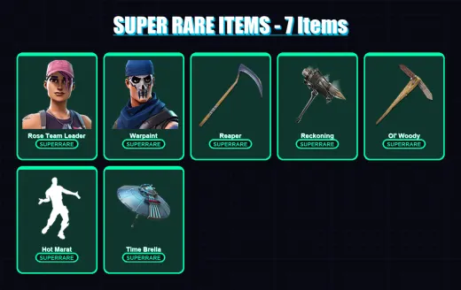 [PC/XBOX/PSN] | Rose Team Leader | Warpaint | Red Knight | Paradigm (Reality-659) | Calamity | 56 skin | 59 pickaxe | 45 emote | 52 glider | Lv606