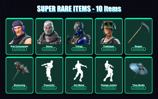 [PC/XBOX] | Sub Commander | Havoc | Trilogy | Trailblazer | Sentinel | 76 skin | 86 pickaxe | 75 emote | 88 glider | Lv1251 — Game account