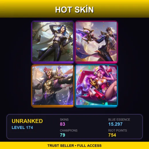EUW | Prestige Arcane Commander Caitlyn | Victorious Fiora | Victorious Draven | Arcade Miss Fortune | 83 Skin | 79 Champ | Lv174