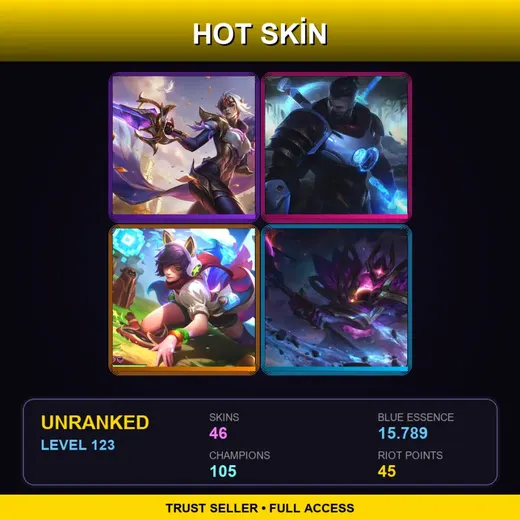 LAN | Victorious Fiora | Battle Academia Rakan | High Noon Mordekaiser | Spirit Blossom Springs Volibear | 46 Skin | 105 Champ | Lv123 — Risen Legend Vayne