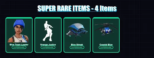 [PS4/PS5/XBOX/PC] | Blue Team Leader | The Foundation | The Imagined | Rox | Carbide | 65 skin | 78 pickaxe | 59 emote | 78 glider | Lv1003