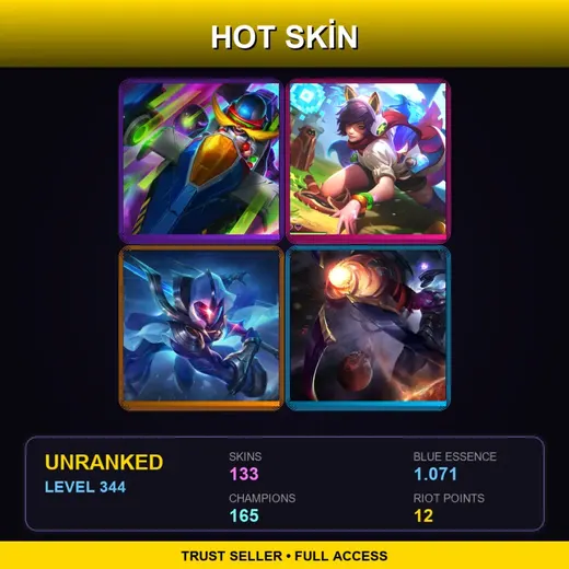 SG | Cosmic Blade Master Yi | PROJECT: Yi | Arcade Corki | PROJECT: Katarina | 133 Skin | 165 Champ | Lv344