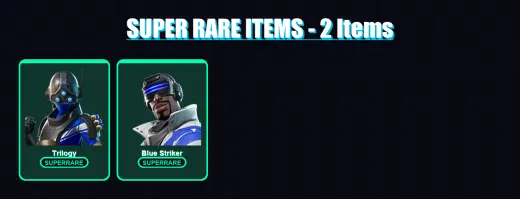 [PS4/PS5/XBOX/PC] | Trilogy | Blue Striker | Kymera | Polarity | Joey | 33 skin | 55 pickaxe | 43 emote | 51 glider | Lv786