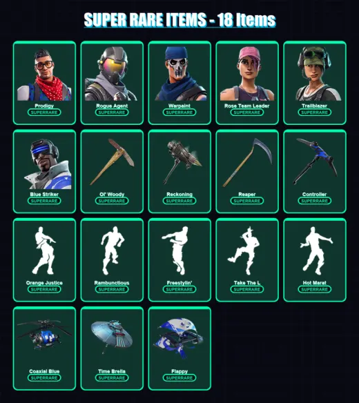 [PC/PSN] | Prodigy | Rogue Agent | Warpaint | Rose Team Leader | Trailblazer | 83 skin | 74 pickaxe | 107 emote | 70 glider | Lv811