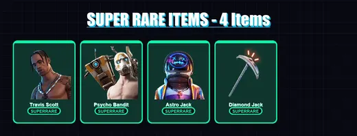 [PS4/PS5/XBOX/PC] | Travis Scott | Psycho Bandit | Astro Jack | Midas | Supersonic | 53 skin | 64 pickaxe | 57 emote | 68 glider | Lv1139