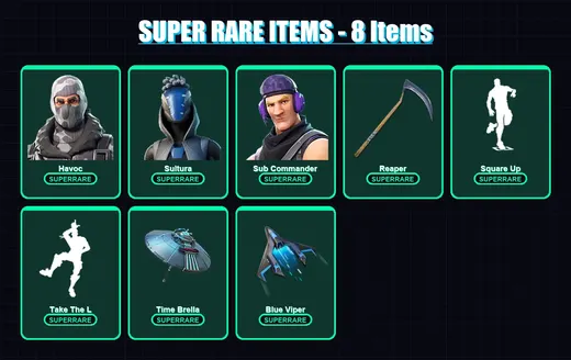 [PC/XBOX/PSN] | Havoc | Sultura | Sub Commander | Rust Lord | Mission Specialist | 12 skin | 33 pickaxe | 39 emote | 44 glider | Lv873
