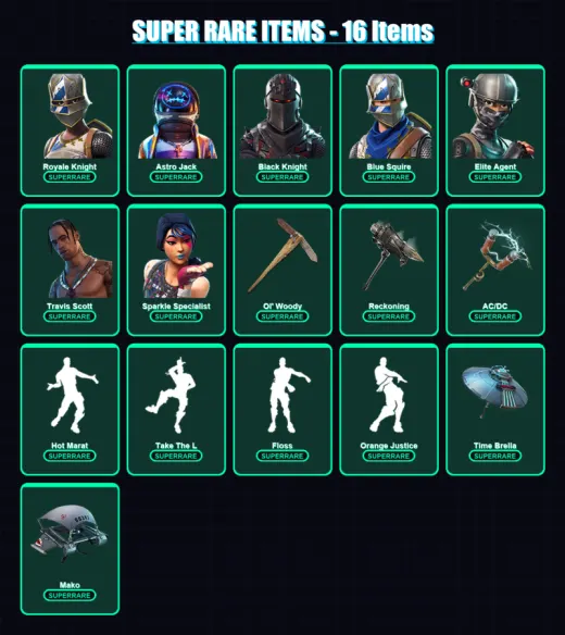 [PC/PSN] | Royale Knight | Astro Jack | Black Knight | Blue Squire | Elite Agent | 114 skin | 112 pickaxe | 89 emote | 109 glider | Lv1612