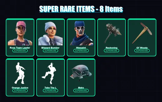 [PS4/PS5/XBOX/PC] | Rose Team Leader | Blizzard Bomber | Warpaint | Carbide | Zenith | 310 skin | 354 pickaxe | 261 emote | 189 glider | Lv2352