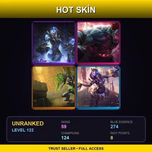 EUW | Hextech Sion | Hextech Singed | Victorious Orianna | Victorious Aatrox | 59 Skin | 124 Champ | Lv122