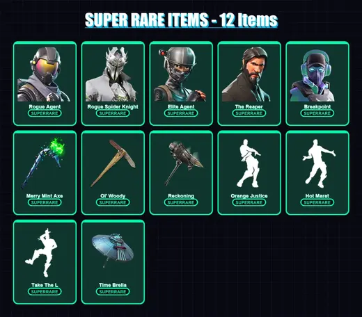 [PC/XBOX/PSN] | Rogue Agent | Rogue Spider Knight | Elite Agent | The Reaper | Breakpoint | 142 skin | 127 pickaxe | 141 emote | 127 glider | Lv1829