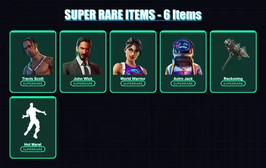 [PC/PSN] | Travis Scott | John Wick | World Warrior | Astro Jack | Deadpool | 141 skin | 137 pickaxe | 135 emote | 115 glider | Lv1566 — Game account