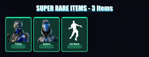 [PS4/PS5/XBOX/PC] | Trilogy | Sultura | Lt. Evergreen | Shinji | Arctic Adeline | 6 skin | 22 pickaxe | 20 emote | 23 glider | Lv308