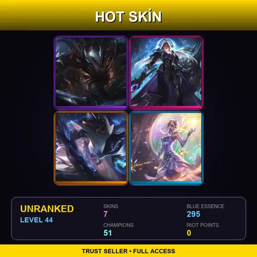 BR | Blood Moon Talon | Lunar Eclipse Leona | Shockblade Kassadin | Elementalist Lux | 7 Skin | 51 Champ | Lv44 — Space Groove Gragas