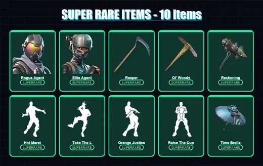 [PC] | Rogue Agent | Elite Agent | Crackshot | Drift | Galaxy Scout | 146 skin | 204 pickaxe | 166 emote | 171 glider | Lv3958