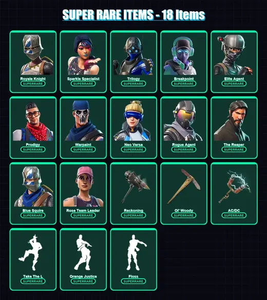 [SWITCH/XBOX/PSN/PC] | Royale Knight | Sparkle Specialist | Trilogy | Breakpoint | Elite Agent | 71 skin | 47 pickaxe | 54 emote | 55 glider | Lv607 — Game account