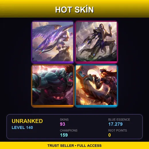 SG | Victorious Anivia | Victorious Lucian | Hextech Sion | Victorious Sivir | 93 Skin | 159 Champ | Lv140