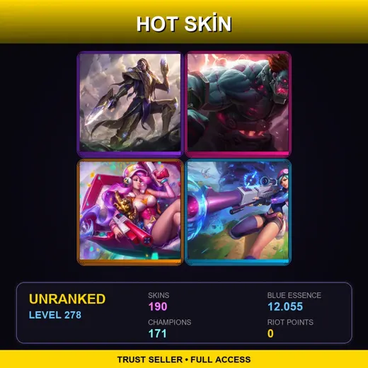 LAS | Victorious Lucian | Hextech Sion | Battle Academia Ezreal | High Noon Twisted Fate | 190 Skin | 171 Champ | Lv278