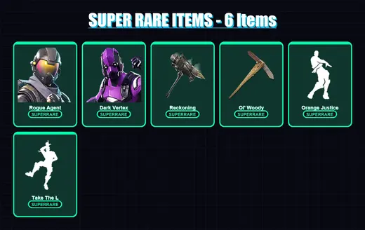 [PC/PSN] | Rogue Agent | Dark Vertex | Hybrid | Son Goku | Blackheart | 144 skin | 130 pickaxe | 103 emote | 93 glider | Lv1081