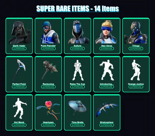 [PS4/PS5/XBOX/PC] | Darth Vader | Point Patroller | Sultura | Neo Versa | Trilogy | 219 skin | 272 pickaxe | 213 emote | 234 glider | Lv3405