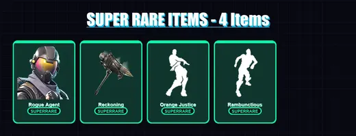 [PC/PSN] | Rogue Agent | Drift | Valor | Crackshot | Midas | 99 skin | 96 pickaxe | 94 emote | 79 glider | Lv1109