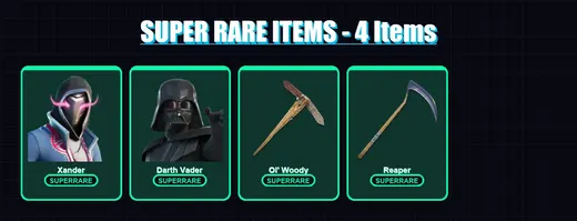 [PS4/PS5/XBOX/PC] | Xander | Darth Vader | The Foundation | Hades | The Ageless | 239 skin | 305 pickaxe | 201 emote | 179 glider | Lv3018
