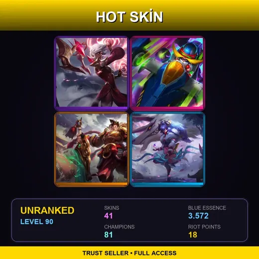 LAS | Conqueror Karma | Spirit Blossom Kindred | PROJECT: Renekton | Arcade Corki | 41 Skin | 81 Champ | Lv90 — Astronaut Poppy