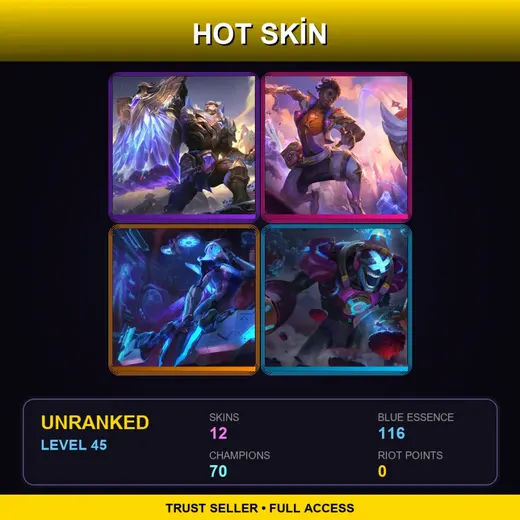 TR | Victorious Braum | Star Guardian Ekko | PROJECT: Ashe | Battle Boss Brand | 12 Skin | 70 Champ | Lv45 — Victorious Braum