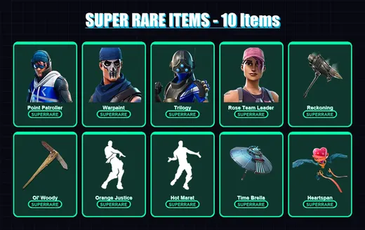 [PC/XBOX/PSN] | Point Patroller | Warpaint | Trilogy | Rose Team Leader | The Scientist | 83 skin | 69 pickaxe | 96 emote | 77 glider | Lv1121 — Game account