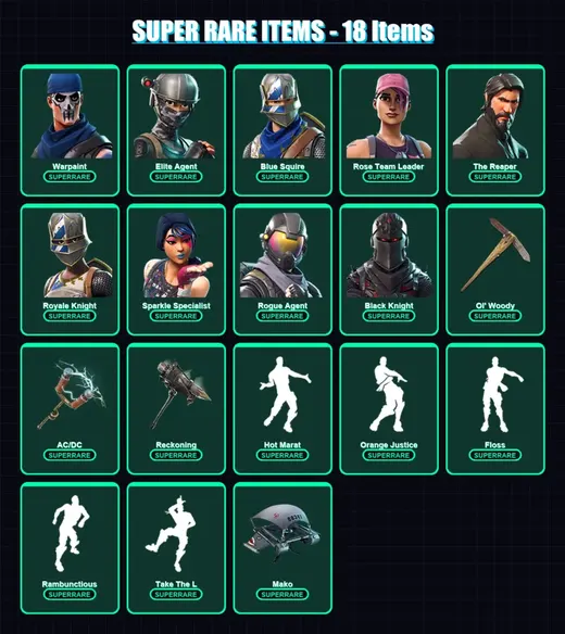 [PC/XBOX/PSN] | Warpaint | Elite Agent | Blue Squire | Rose Team Leader | The Reaper | 110 skin | 100 pickaxe | 107 emote | 92 glider | Lv1581 — Game account