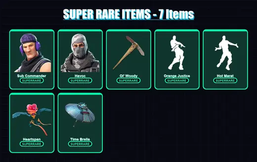 [PS4/PS5/XBOX/PC] | Sub Commander | Havoc | Spire Assassin | Blackheart | Hybrid | 70 skin | 120 pickaxe | 105 emote | 121 glider | Lv2243 — Game account