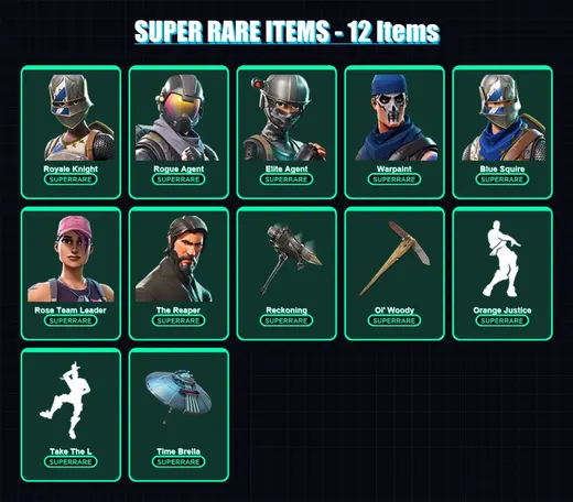 [PS4/PS5/PC] | Royale Knight | Rogue Agent | Elite Agent | Warpaint | Blue Squire | 279 skin | 254 pickaxe | 231 emote | 166 glider | Lv1849