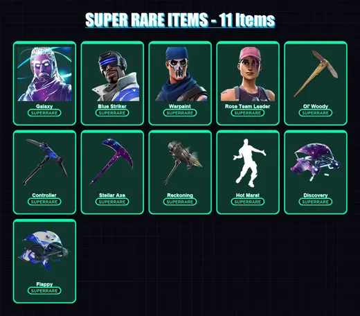 [PS4/PS5/XBOX/PC] | Galaxy | Blue Striker | Warpaint | Rose Team Leader | Lynx | 17 skin | 17 pickaxe | 17 emote | 17 glider | Lv212