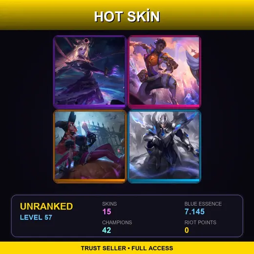 LAS | Star Guardian Ekko | Dark Cosmic Lux | Bewitching Miss Fortune | Worlds 2021 Jarvan IV | 15 Skin | 42 Champ | Lv57