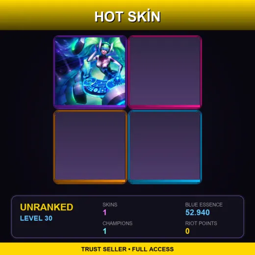 NA | DJ Sona | 1 Skin | 1 Champ | Lv30