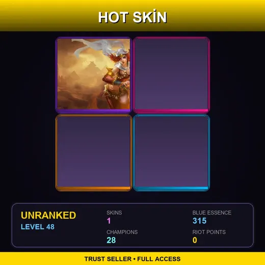 EUW | Sandstorm Katarina | 1 Skin | 28 Champ | Lv48 — Sandstorm Katarina