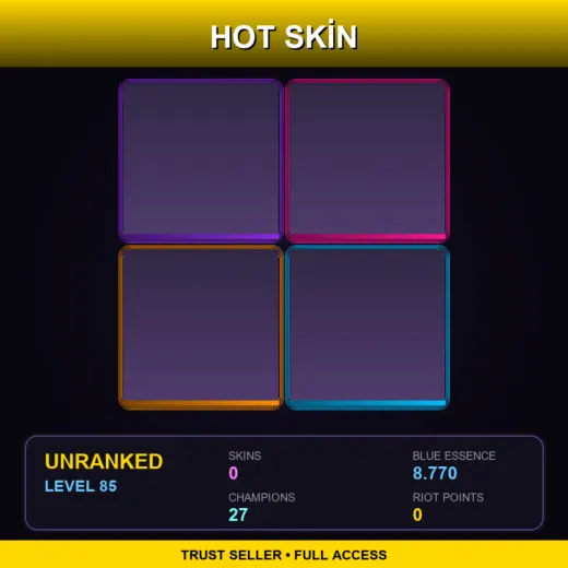 BR | Lv85 | Unranked | 0 Skin | 27 Champ
