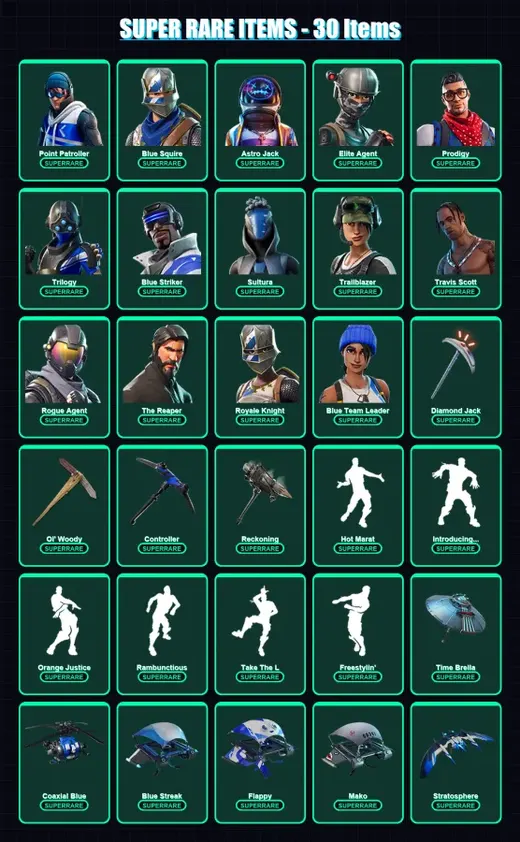 [PS4/PS5/PC] | Point Patroller | Blue Squire | Astro Jack | Elite Agent | Prodigy | 129 skin | 140 pickaxe | 144 emote | 129 glider | Lv2088 — Game account