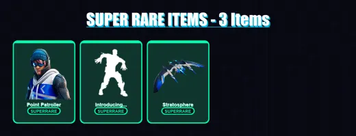 [PS4/PS5/XBOX/PC] | Point Patroller | Polar Peely | Lt. Evergreen | Major Mancake | Krisabelle | 6 skin | 13 pickaxe | 17 emote | 13 glider | Lv114