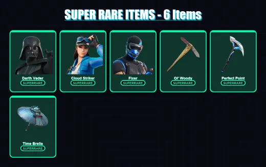 [PS4/PS5/XBOX/PC] | Darth Vader | Cloud Striker | Fixer | Predator | Mizuki | 304 skin | 342 pickaxe | 251 emote | 239 glider | Lv3673