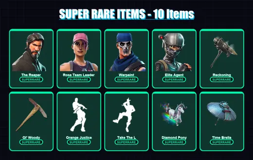 [PC/PSN] | The Reaper | Rose Team Leader | Warpaint | Elite Agent | Omega | 54 skin | 75 pickaxe | 71 emote | 71 glider | Lv1269
