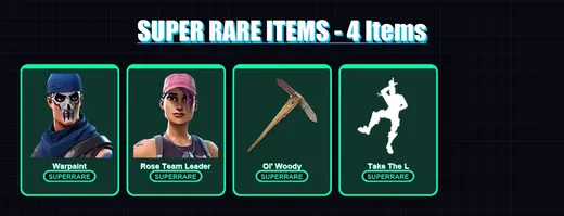 [PC/XBOX/PSN] | Warpaint | Rose Team Leader | Rex | Dark Voyager | Drift | 17 skin | 20 pickaxe | 21 emote | 22 glider | Lv248 — Game account