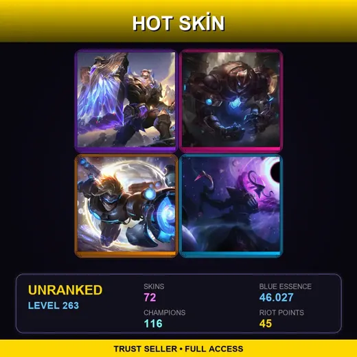 LAS | Victorious Braum | Hextech Galio | Battle Academia Ezreal | Spirit Blossom Ahri | 72 Skin | 116 Champ | Lv263