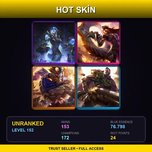 VN | Victorious Sivir | Victorious Maokai | Victorious Graves | Victorious Aatrox | 153 Skin | 172 Champ | Lv152 — Huntress Sivir