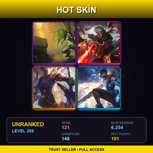RU | Hextech Singed | Conqueror Varus | Victorious Aatrox | Pulsefire Ekko | 121 Skin | 148 Champ | Lv209 — Battleborn Kayle