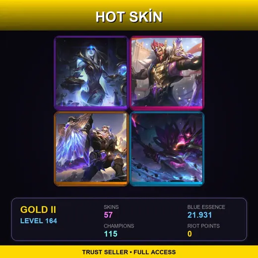 RU | Cosmic Queen Ashe | Victorious Draven | Victorious Braum | Dark Star Mordekaiser | 57 Skin | 115 Champ | Gold II | Lv164