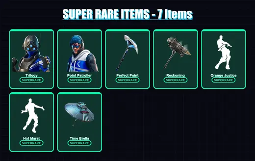 [PS4/PS5/XBOX/PC] | Trilogy | Point Patroller | Singularity | A.I.M. | Hybrid | 86 skin | 112 pickaxe | 110 emote | 105 glider | Lv1426