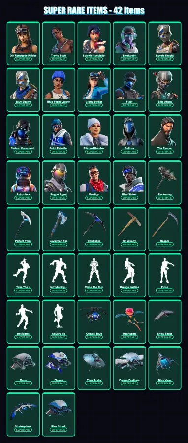 [PS4/PS5/XBOX/PC] | OG Renegade Raider | Travis Scott | Sparkle Specialist | 351 skin | Lv3706