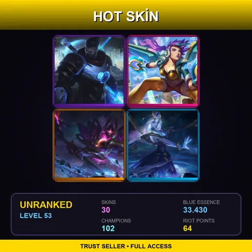 VN | Dark Star Mordekaiser | Pulsefire Shen | Cosmic Lux | Arcade Kai'Sa | 30 Skin | 102 Champ | Lv53 — LoL account