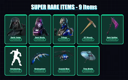 [PS4/PS5/PC] | Darth Vader | Dark Skully | Trilogy | Snap | Spectra Knight | 348 skin | 366 pickaxe | 237 emote | 208 glider | Lv2400 — Game account