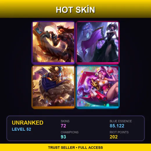 SG | Victorious Sivir | Victorious Morgana | Victorious Maokai | Arcade Miss Fortune | 72 Skin | 93 Champ | Lv52